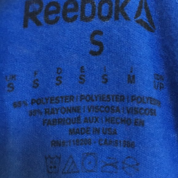 Reebok Womens Raceback Shirt Crossfit  Northeast 2017 Blue Gym Activewear Small - Picture 3 of 5